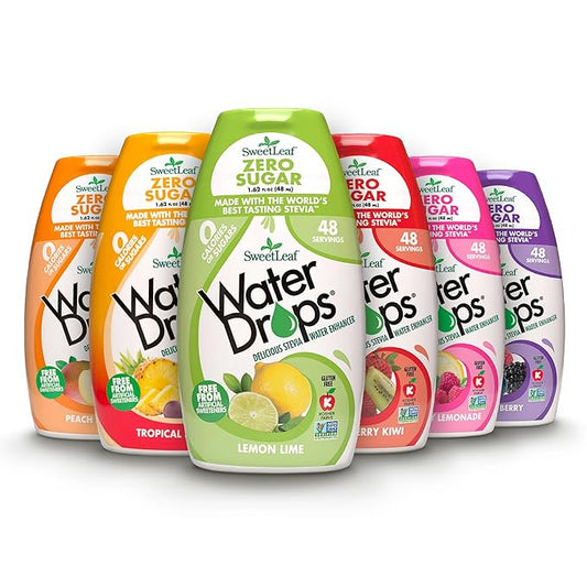 SweetLeaf Water Flavoring Drops - Stevia Water Enhancer, Sugar Free, Zero Calorie Water Additive