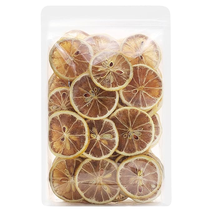 iGAOZM Dehydrated Dried Lemon Slices,3.52oz/100g,No Sugar Added,Natural Dried Lime