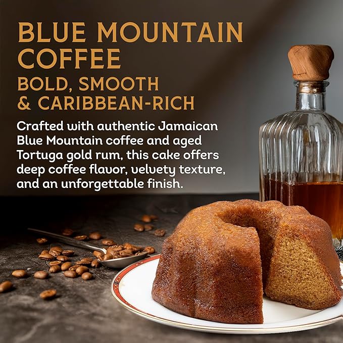 TORTUGA Caribbean Blue Mountain Rum Cake - 16 oz Rum Cake - The Perfect Premium Gourmet Gift for