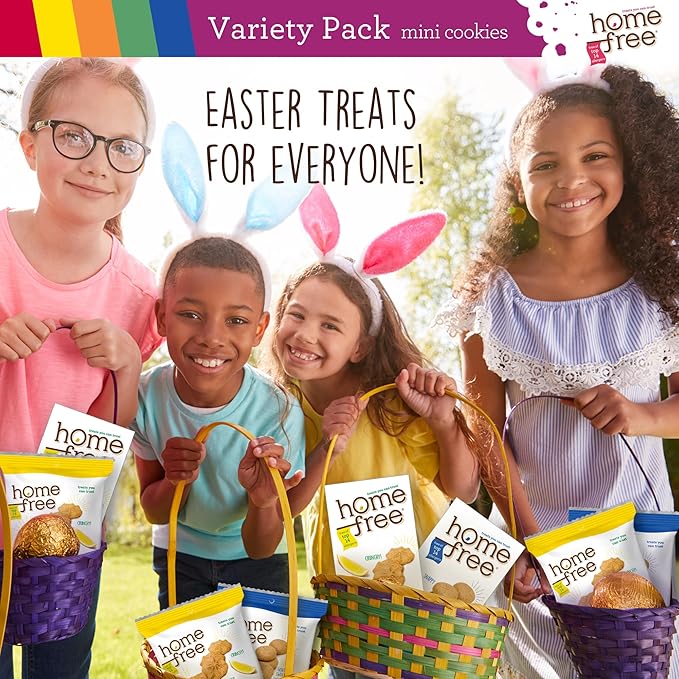 Homefree Treats — Vegan Cookies Variety Pack – Allergy Safe School Snacks – Peanut Free, Gluten