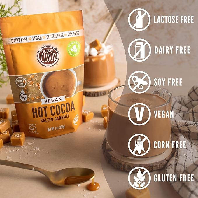 Coconut Cloud Vegan Hot Cocoa, Salted Caramel, 7 oz (198 g)