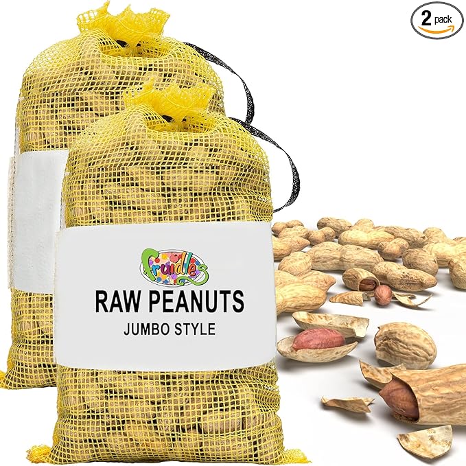 Fruidles Raw Peanuts, Raw Peanuts in Shell, Great for Boiling, Squirrels Feed, Birds Feed and