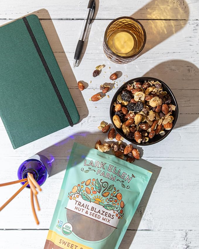 Lark Ellen Farm Sweet and Salty Nut and Seed Trail Mix, Gluten Free Trail Mix Bags, Grain Free