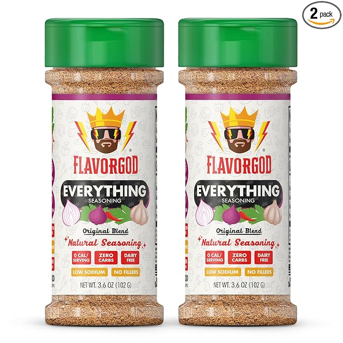 Everything Seasoning Mix, 2 Bottles by Flavor God - Premium All Natural & Healthy Spice Blend for