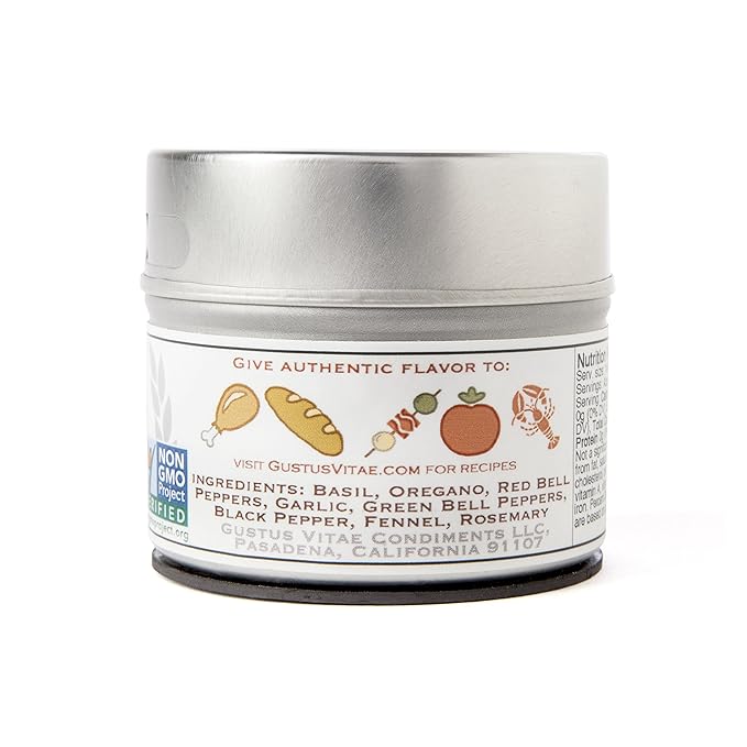Taste of Tuscany Seasoning | Salt Free| Gourmet Spice Blend | Non GMO, All Natural | Artisanal