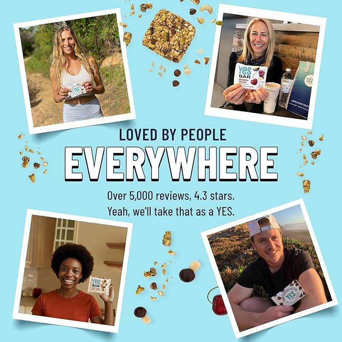 The YES Bar YES Bar ??Macadamia Chocolate ??Plant Based Protein, Decadent Snack Bar ??Vegan, Paleo