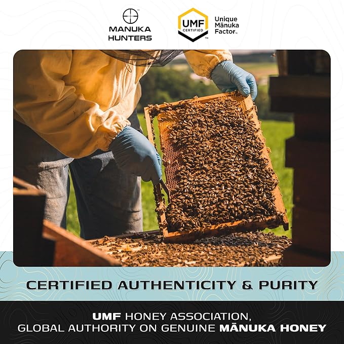 Manuka Hunters UMF 10+/MGO 263+ Certified New Zealand Manuka Honey - 100% Pure Natural Sweetener