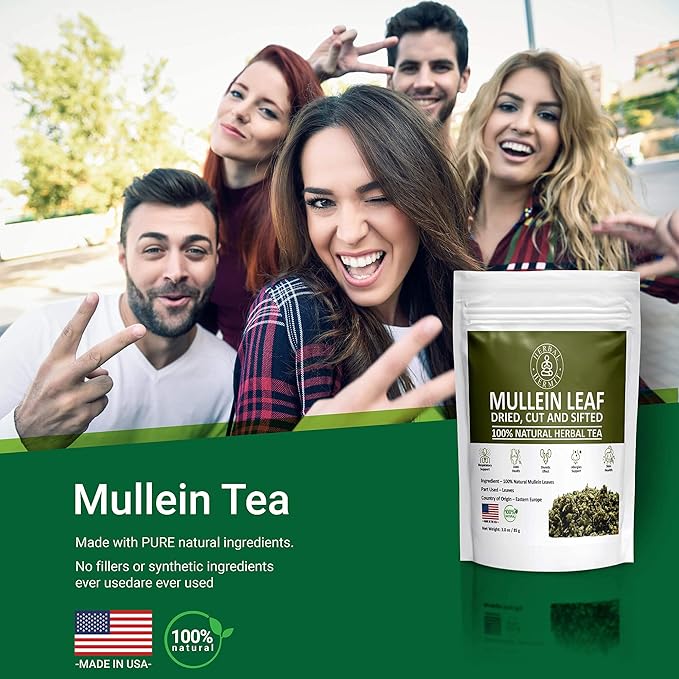 Herbal Hermit Mullein Leaf Tea (3 oz/85 grams) Herb for Respiratory Support, Mucous Membranes, Lung