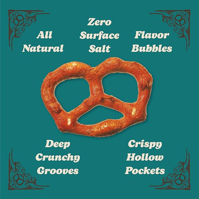 Unique Snacks- Unsalted Splits Pretzels, Homestyle Baked, Certified OU Kosher and non-GMO, 11 oz