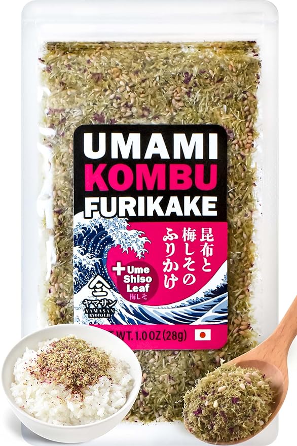 YAMASAN KYOTO UJI Japanese Furikake Umami Seasoning, Super Food Kelp, Tororo Kombu, Rice Topping