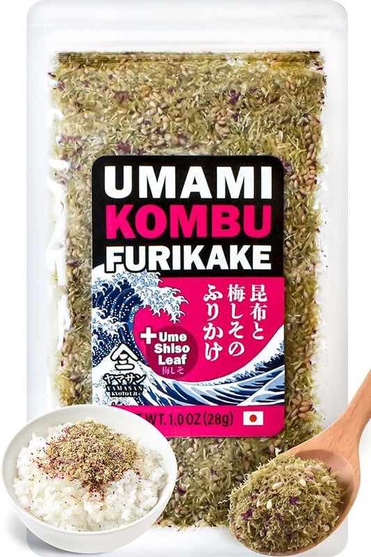 YAMASAN KYOTO UJI Japanese Furikake Umami Seasoning, Super Food Kelp, Tororo Kombu, Rice Topping
