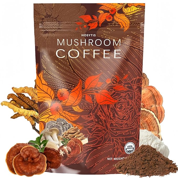 Mushroom Coffee With Lion's Mane, Reishi, Cordyceps, Shiitake, King Trumpet & Turkey Tail Everyday