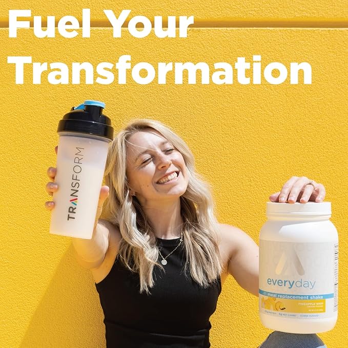 TransformHQ Meal Replacement Shake Powder 28 Servings (Pineapple Ice Cream Flavored) - Gluten Free