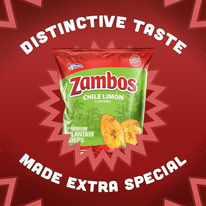 Zambos Plantain Chips Chile Limon (Pack of 1)