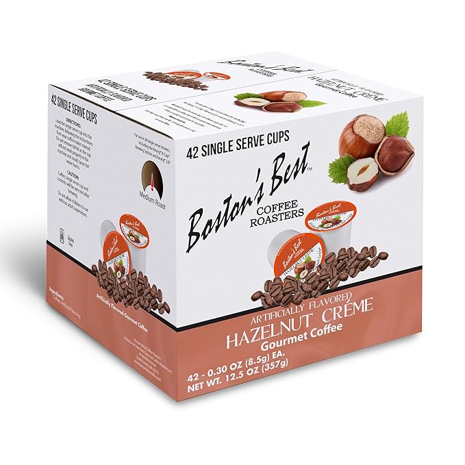 Boston’s Best - Hazelnut Creme Flavored, Delicious Gourmet Coffee Compatible with Keurig® Coffee