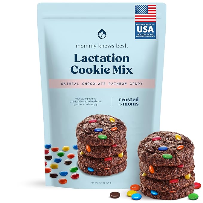 Lactation Cookies Mix - Oatmeal Breastfeeding Cookie Supplement Support for Breast Milk Supply