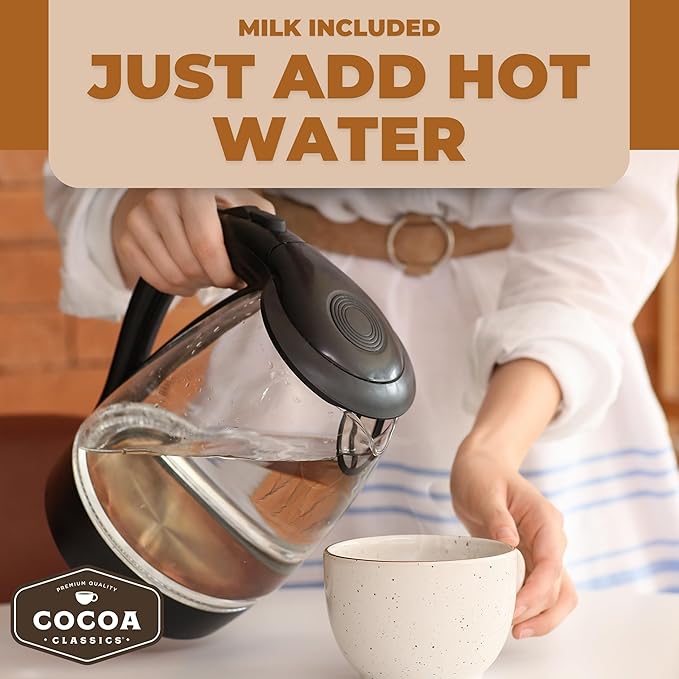 Cocoa Classics Caramel Cocoa Mix Hot Chocolate Made with Nonfat Milk Just Add Hot Water Make Hot or