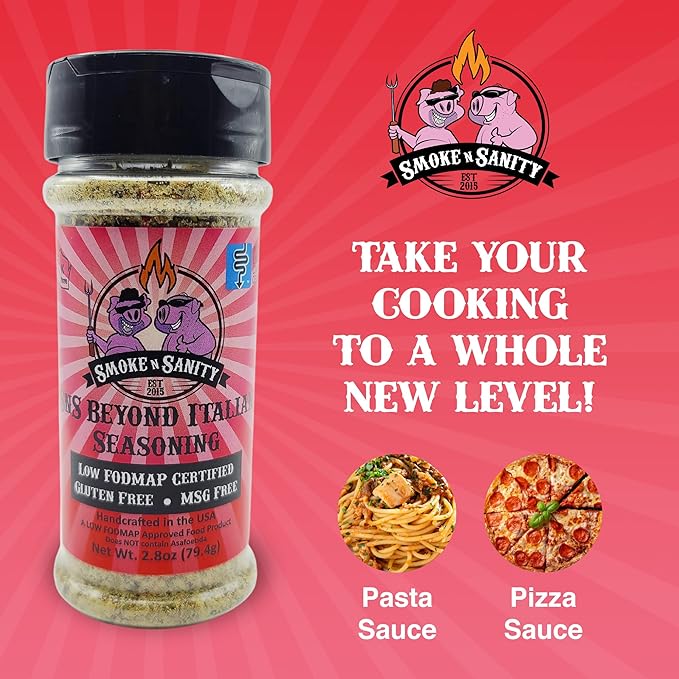 Smoke n Sanity SnS Beyond Italian Seasoning | Monash Certified Low FODMAP | Gluten Free | Certified