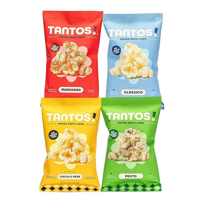 Tantos! Puffed Pasta Chips ??Healthy Pasta Snack by Top Chef Joe Sasto ??Plant-Based, Low Calorie