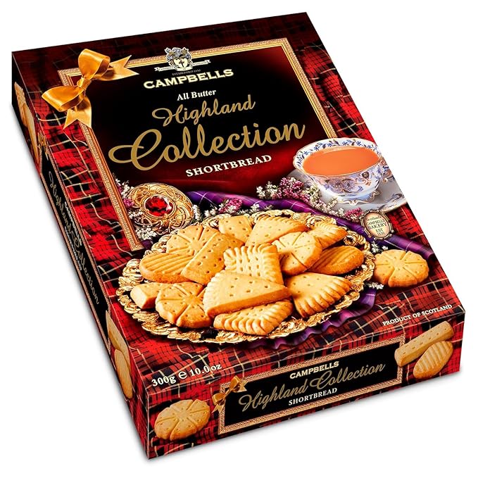 Campbells Shortbread All-Butter Highland Collection Cookies Assortment 10.58 Oz (Pack of 3)
