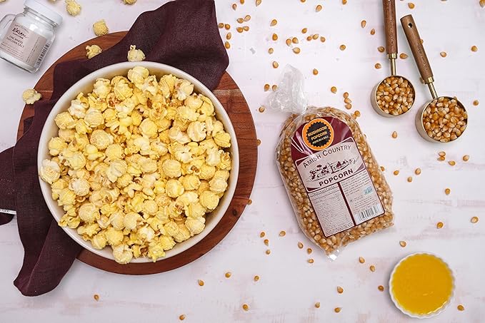Amish Country Popcorn | 2-2 lb Bags | Mushroom Popcorn Kernels | Old Fashioned, Non-GMO and Gluten