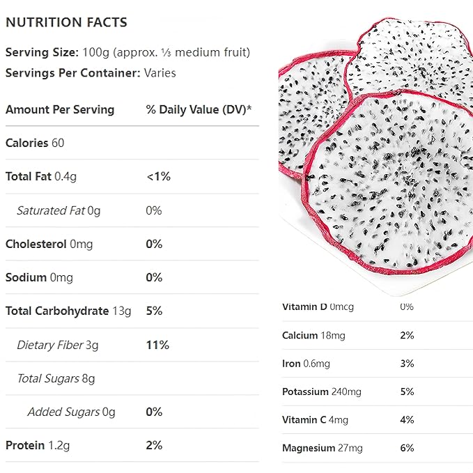 Premium Drying White Dragon Fruit Chips 5oz (150g) | Crispy Exotic Fruit Snacks