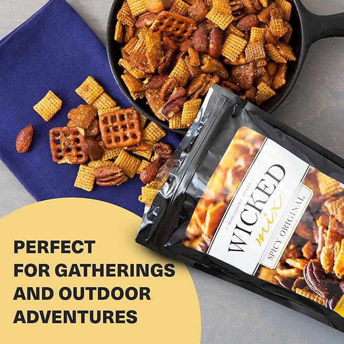 Wicked Mix Snack Mix with Mixed Nuts - Sweet and Salty Snacks Trail Mix Snack Packs with Almonds