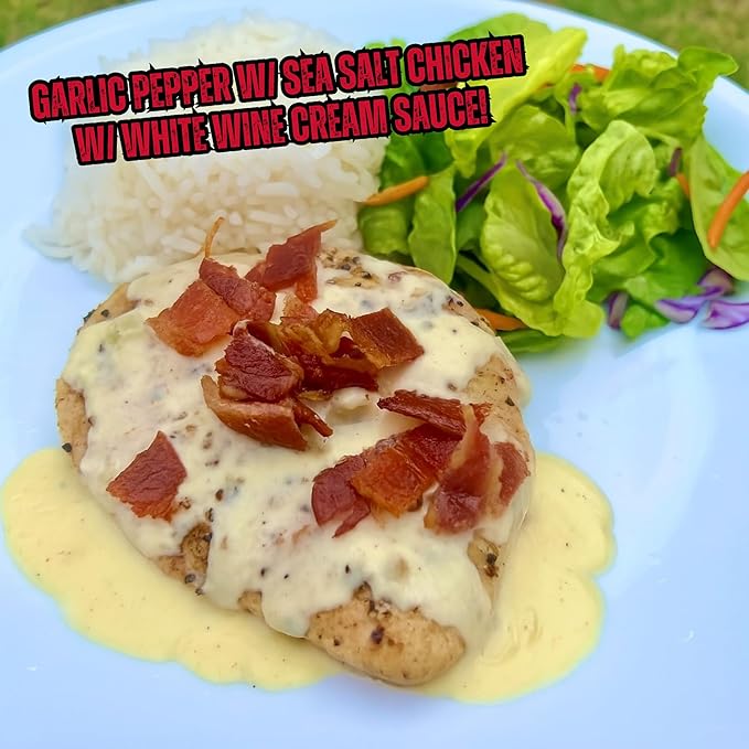 Bold Garlic Pepper with Sea Salt Seasoning ??SPG Seasoning Blend Reimagined for Bigger Flavor |