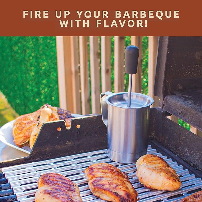 Bellemain Basting Pot & Brush Set - Silicone Basting Brush for Cooking, Smoking & BBQ Grill - Meat