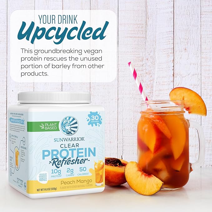 Sunwarrior Clear Protein Powder Plant-Based Water Mix, Vegan and Refreshing Protein and Hydration