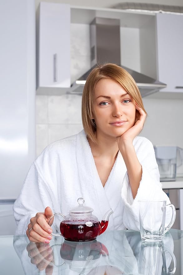 Hibiscus Tea 1LB (16Oz) 100% CERTIFIED Organic Hibiscus Flowers Herbal Tea (WHOLE PETALS), Caffeine