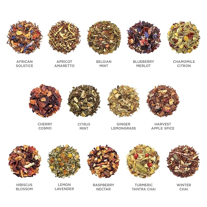 Tea Forte Herbal Tea Assortment Single Steeps Loose Leaf Premium Tea Gift Set Sampler, 28 Count, 2
