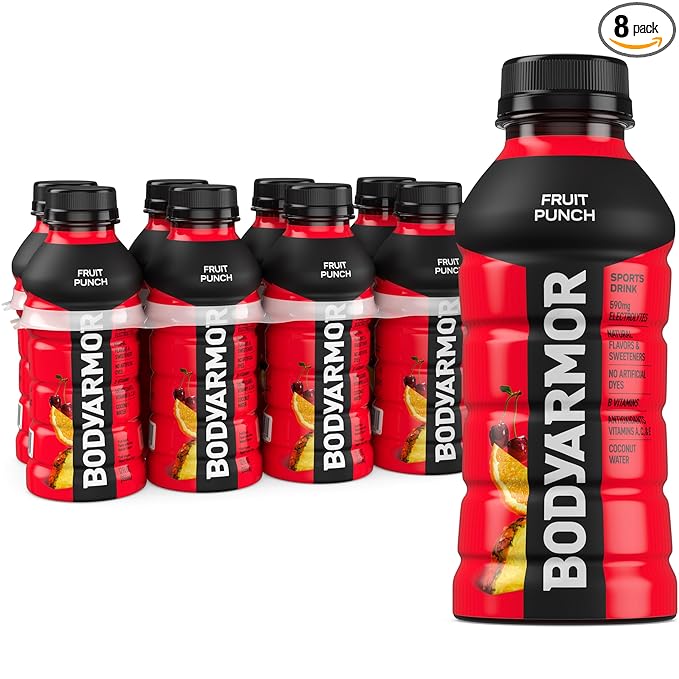 BODYARMOR Sports Drink Sports Beverage, Fruit Punch, 12 Fl Oz (Pack of 8)