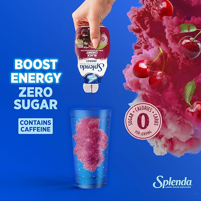 SPLENDA Energy Liquid Water Enhancer Drops, Sugar Free, Zero Calorie, Natural Flavor, Concentrated
