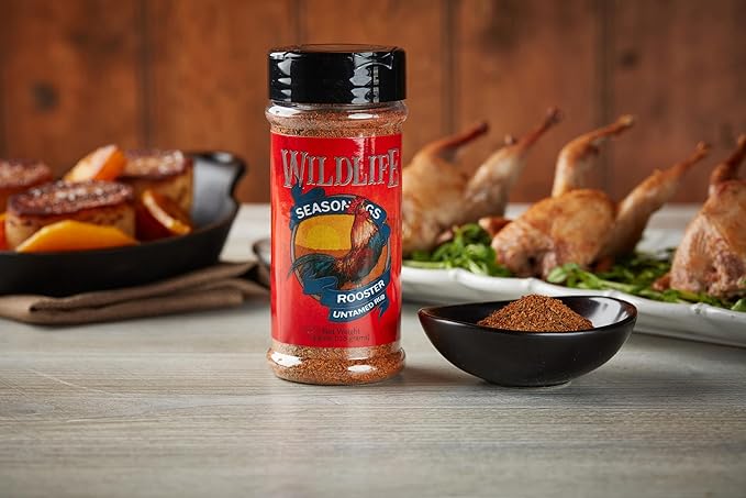 Wildlife Seasonings Rooster Untamed Rub - Zesty Dry Rub Seasoning for Chicken, and Pork, Perfect