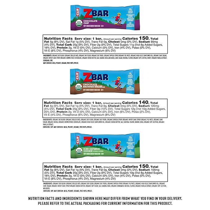 Zbar and Zbar Protein - Variety Pack - Made with Organic Oats - Non-GMO - Soft-Baked Energy Snack