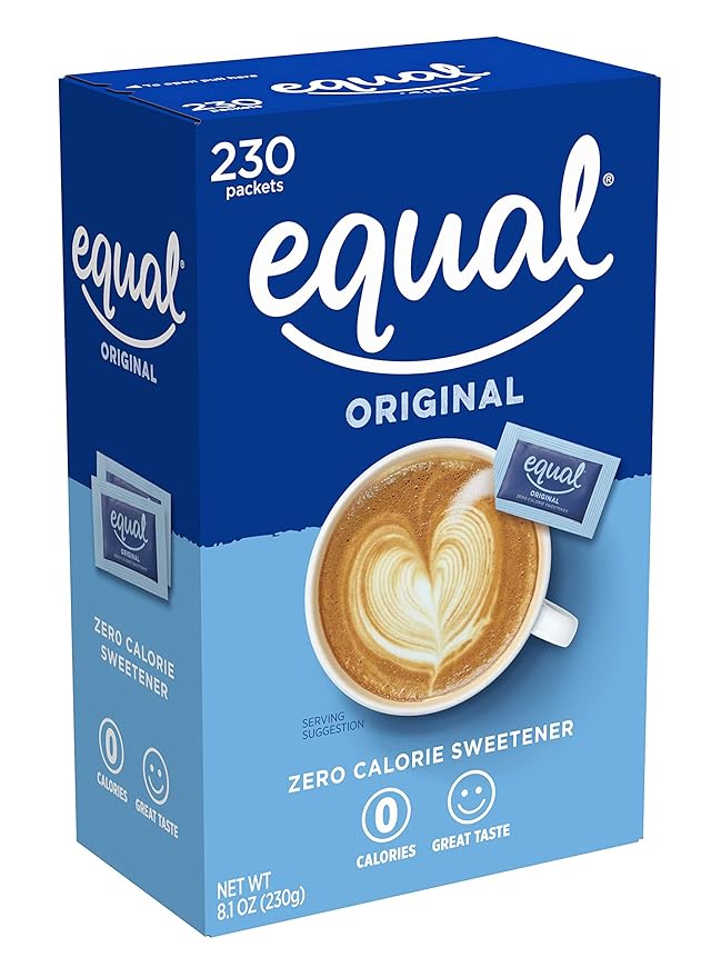 EQUAL 0 Calorie Sweetener, Sugar Substitute, Zero Calorie Sugar Alternative Sweetener Packets