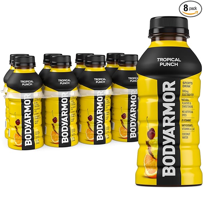 BODYARMOR Sports Drink Sports Beverage, Tropical Punch, Coconut Water Hydration, Natural Flavors