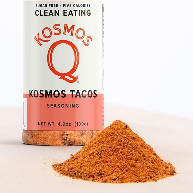 Kosmos Q Taco Seasoning, Bold Natural Fajita & Taco Spice Mix for Beef, Chicken, Pork & Veggies