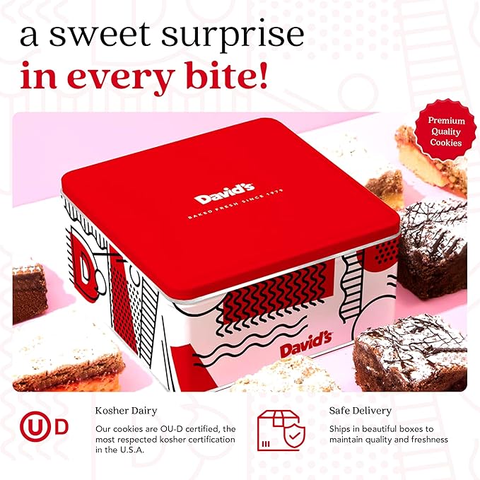 David's Cookies Fresh Baked Gourmet Crumb Cake Food Gift Basket - Gourmet Crumb Cake Assortment