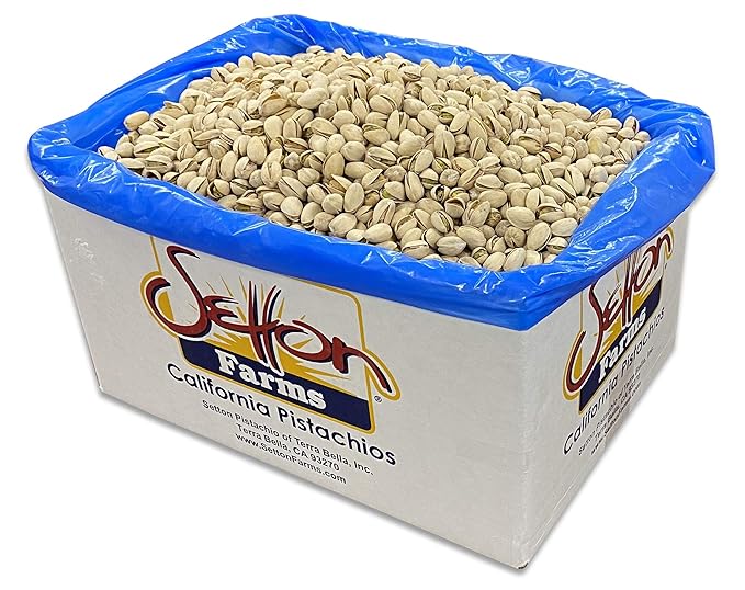 Setton Farms Pistachios, Bulk Box of Roasted Salted Pistachios, Premium California In Shell