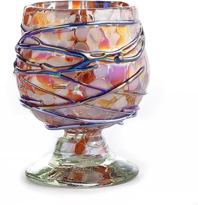 Authentic Mexican Tequila Hand Blown Shot Glasses - Set of 4-2 oz - Mini Glass Snifters - Heavy