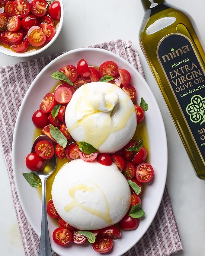 Mina Olive Oil Extra Virgin 169 Fl Oz, New Harvest, Polyphenol Rich Olive Oil for Cooking, Moroccan