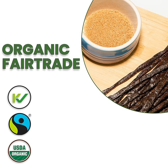 8oz (1/2 Pound) Count Organic Madagascar Vanilla Beans – Grade A Bourbon Pods | Gourmet Whole