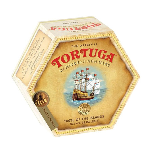 TORTUGA Caribbean Original Rum Cake with Walnuts - 32 oz Rum Cake - The Perfect Premium Gourmet