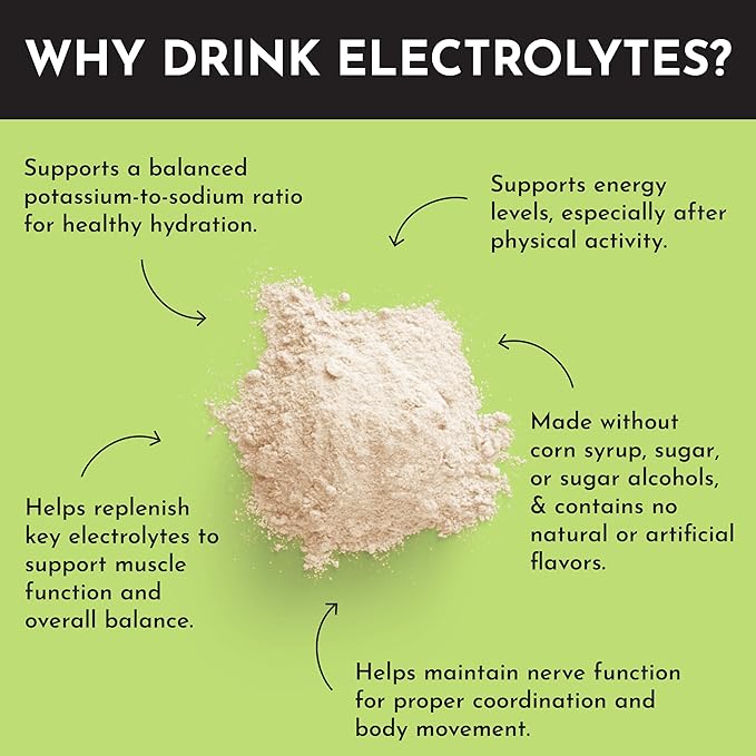 Coconut Lime Electrolytes ??30?‘Serving Hydration Drink Mix with Coconut Water, Sea Salt, and Trace