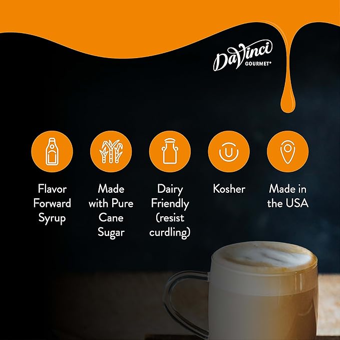 DaVinci Gourmet Classic Cane Sugar Syrup, 25.4 Fluid Ounces (Pack of 1)