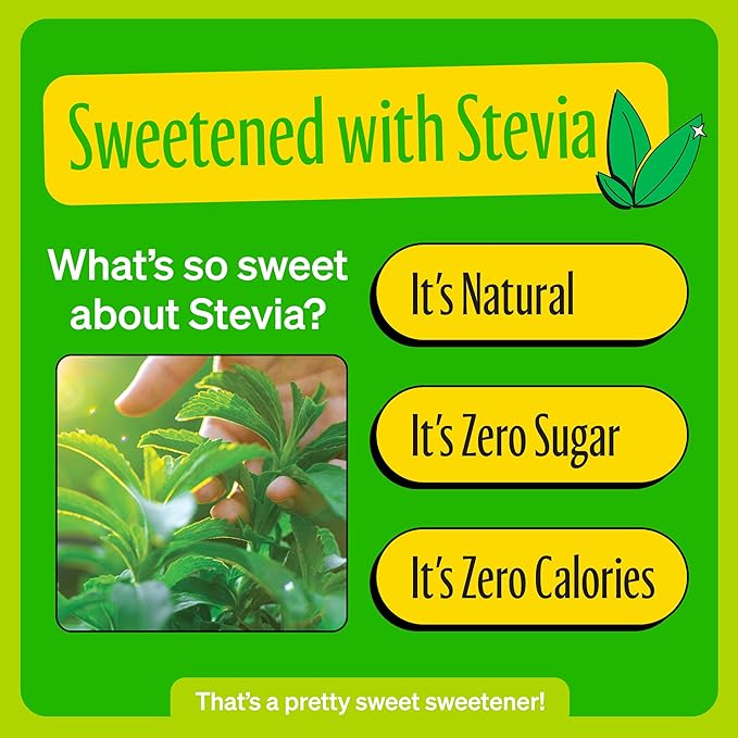 Zevia Zero Sugar Soda, Lemon Lime Twist, 12 oz Cans (24-Pack) ??Naturally Sweetened, Non-GMO