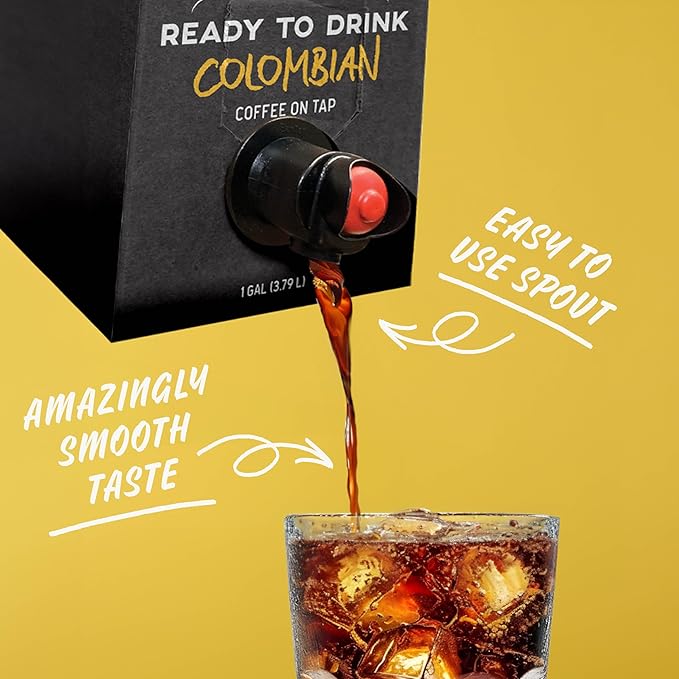 Java House Cold Brew Coffee on Tap – Premium 100% Arabica Medium Roast – Smooth Colombian Flavor