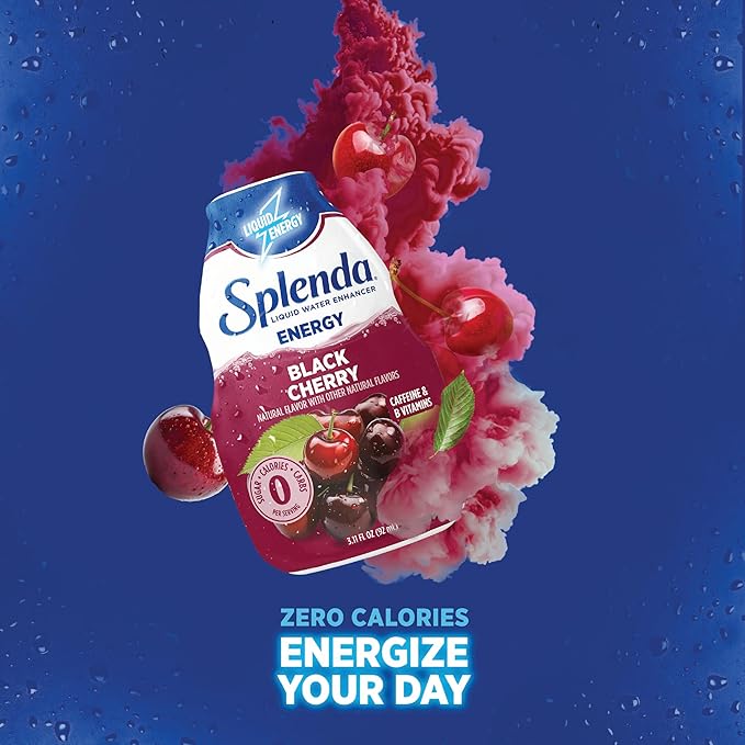 SPLENDA Energy Liquid Water Enhancer Drops, Sugar Free, Zero Calorie, Natural Flavor, Concentrated